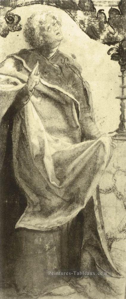 Étude d’un apôtre de la Renaissance Matthias Grunewald Peintures à l'huile